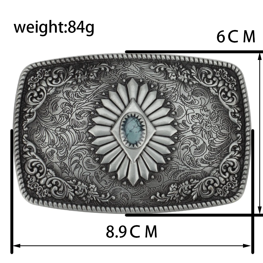 

Pattern Buckle Tang Grass Embossed Leather Belt Decoration Big Head Fashion Belts Cowboy Belt for Men