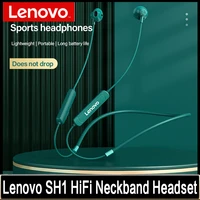 lenovo sh1 xe05 xe66 pro he05 sports headset wireless headphones bluetooth earphone hifi stereo noise reduction neckband earbuds