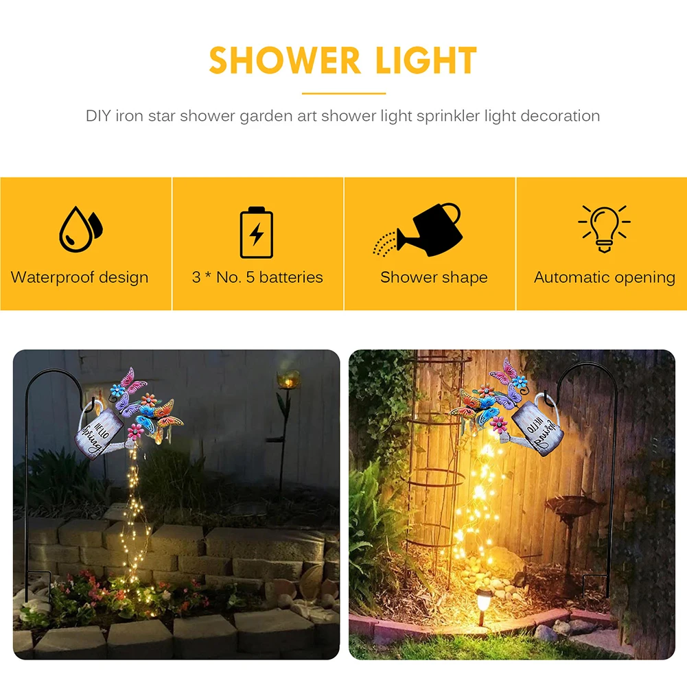 

Solar Led Light Modern Kettles Lamp Flowing Water Sprinkle Solar Lamp For Garden Decoration Landscape Patio Waterproof Lights