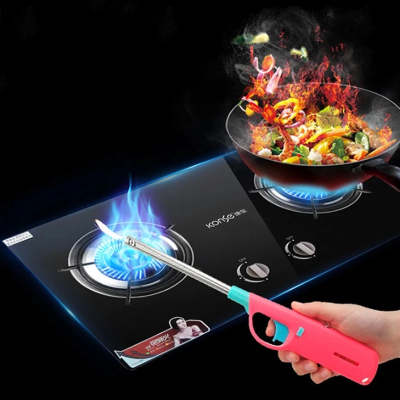 Butane Lighter Candle Multi-purpose for Kitchen Fireplace Pilot Light BBQ Stove Gas Color Randomly | Дом и сад