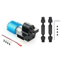 metal 370 motor gearbox gear box with drive shaft for wpl c14 c24 b24 b36 mn d90 mn99s rc car upgrade accessories