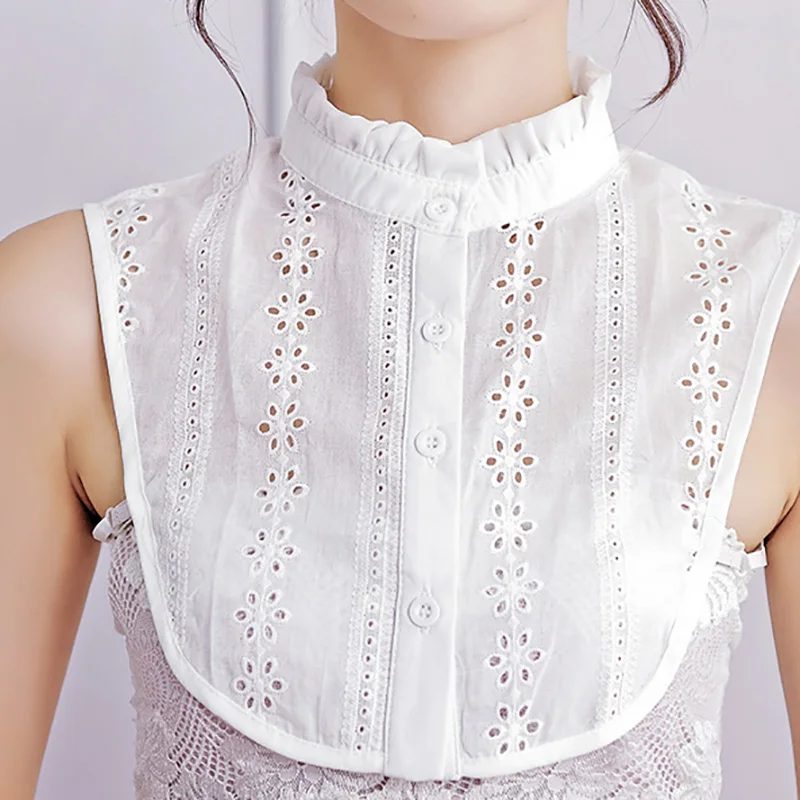 Подставка с оборками рубашка фальшивым воротником Для женщин kraagje НЭП dames