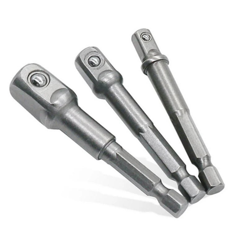 

3 шт., адаптер для дрели, 1/4 дюйма, 3/8 дюйма, 1/2 дюйма