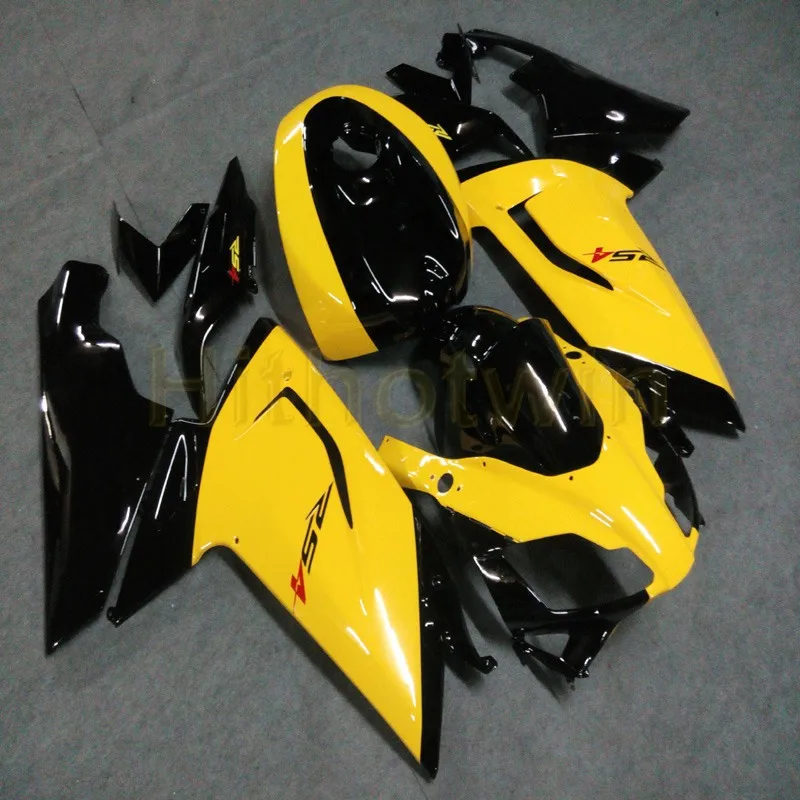 

Full fairing kits for RSV125RR 2006 2007 2008 2009 2010 2011 ABS fairing Free Bolts Custom yellow black Motorcycle cowl