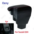 Подлокотник для SUZUKI SX4, центральный автомобильный подлокотник, внутренние детали, модифицированные детали, коробка для хранения, автомобильные аксессуары, интерьер с USB светодиодный