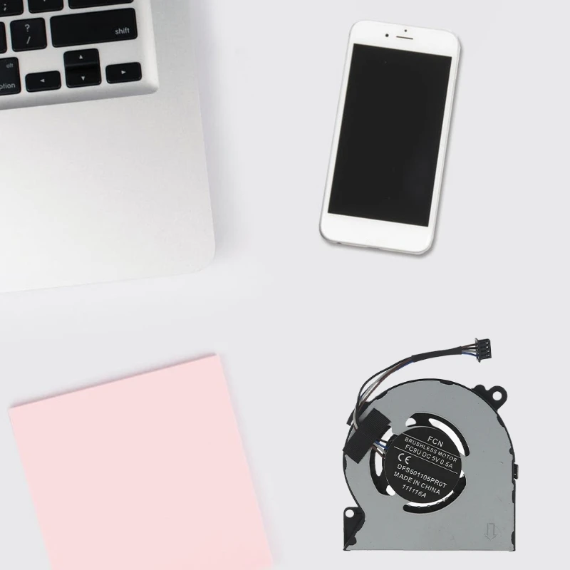 

CPU GPU Radiator DC 5V 0.5A 4 pin 4-wires Laptop Cooler Fan For HP Elitebook 820 G1 Notebook Cooler DFS501105PR0T 24BB