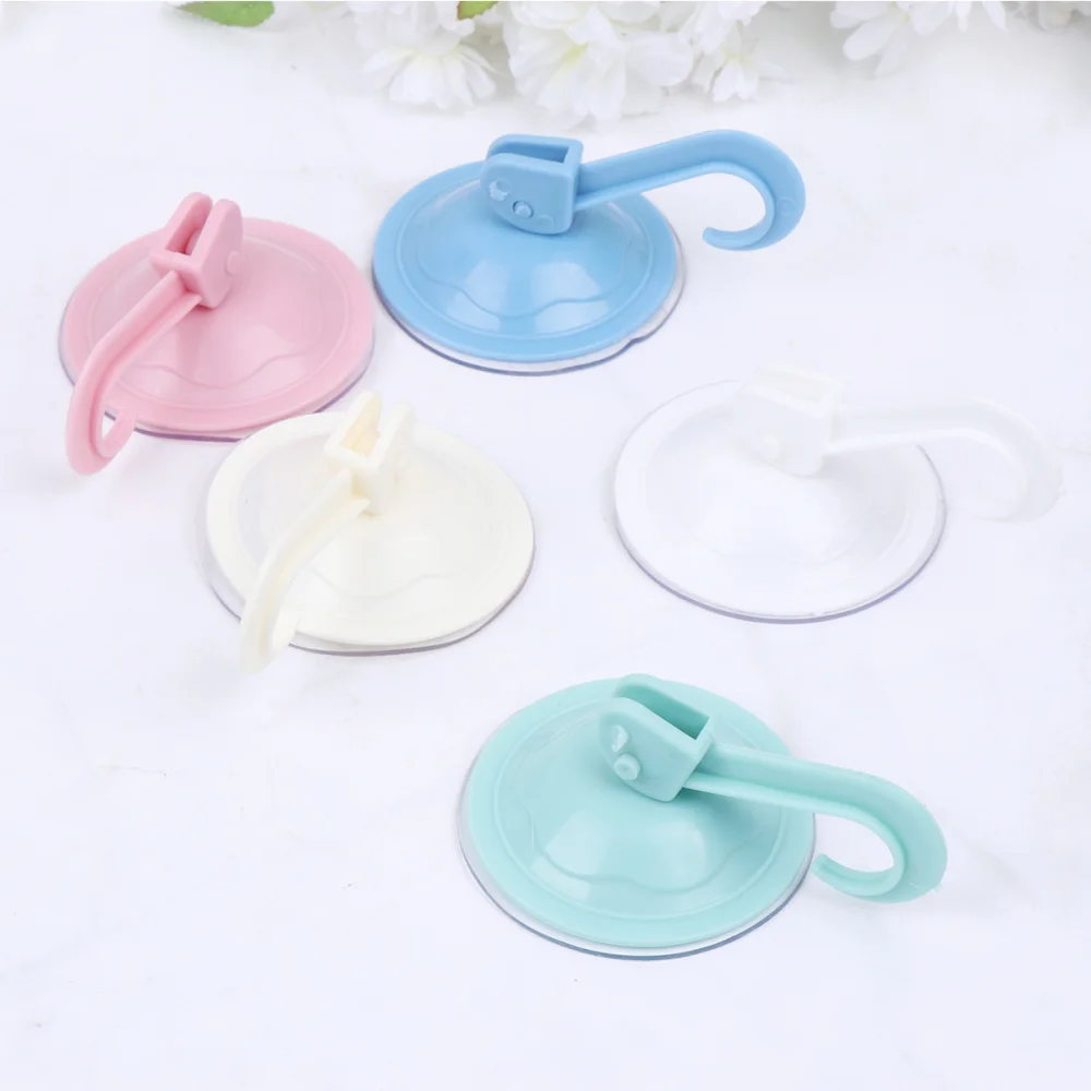 

15pcs Useful Suction Hooks Trace Wall Hooks Sundries Storage Hooks Key Bag Towel Hook for Bathroom Kitchen (Mixed Col