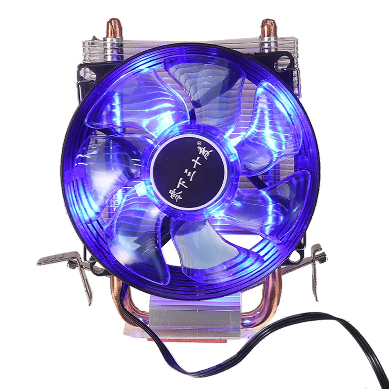 1 шт. синий светодиодный Процессор кулер вентилятор Радиатор охлаждения Замена