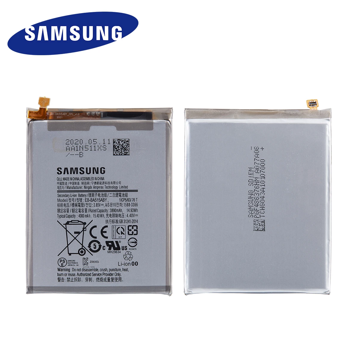 samsung orginal eb ba515aby 4000mah replacement battery for samsung galaxy a51 sm a515 sm a515fdsm mobile phone free global shipping