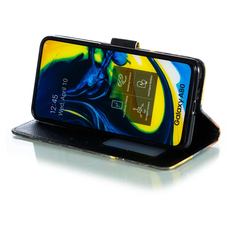 Кожаный чехол-флип чехол для samsung A6 J4 J6 плюс A10 A20 A30 A40 A50 A60 A70 A80 M40 чехол для samsung A7 A8s A6s Примечание 10