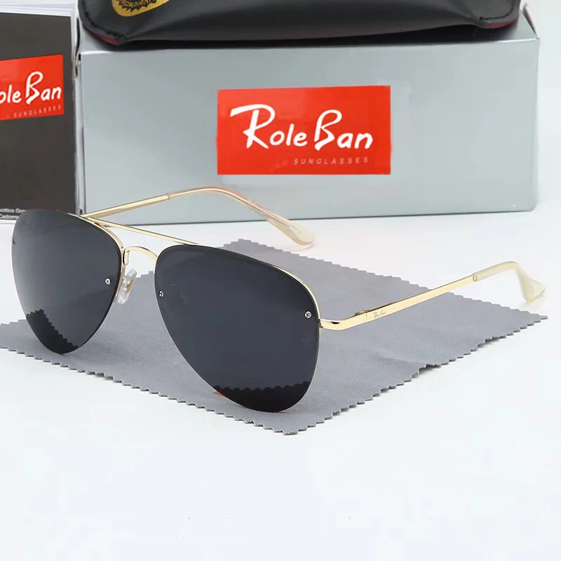 

Солнцезащитные очки-авиаторы поляризационные для мужчин и женщин UV-400, роскошные брендовые дизайнерские очки для вождения, в оригинальной к...