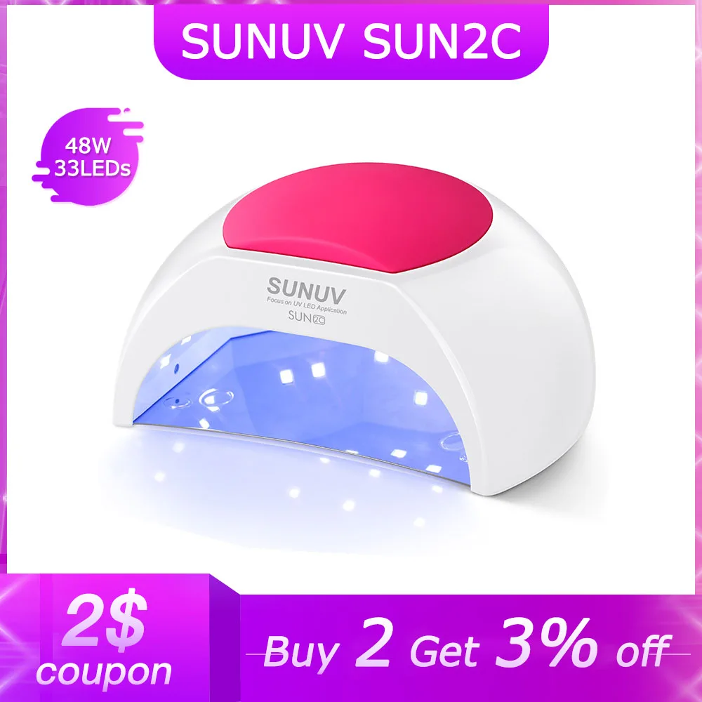 SUNUV SUN2C УФ светодиодный светильник Силиконовая накладка машинка для стрижки 48 Вт