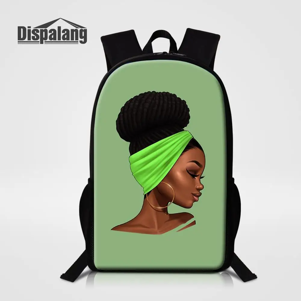 Backpack5 Dispalang, индивидуальный дизайн, школьные сумки, 16 дюймов, женский рюкзак, африканская девочка, принт, школьный рюкзак для девочек-подростков, рюкзак - Цвет: Backpack5