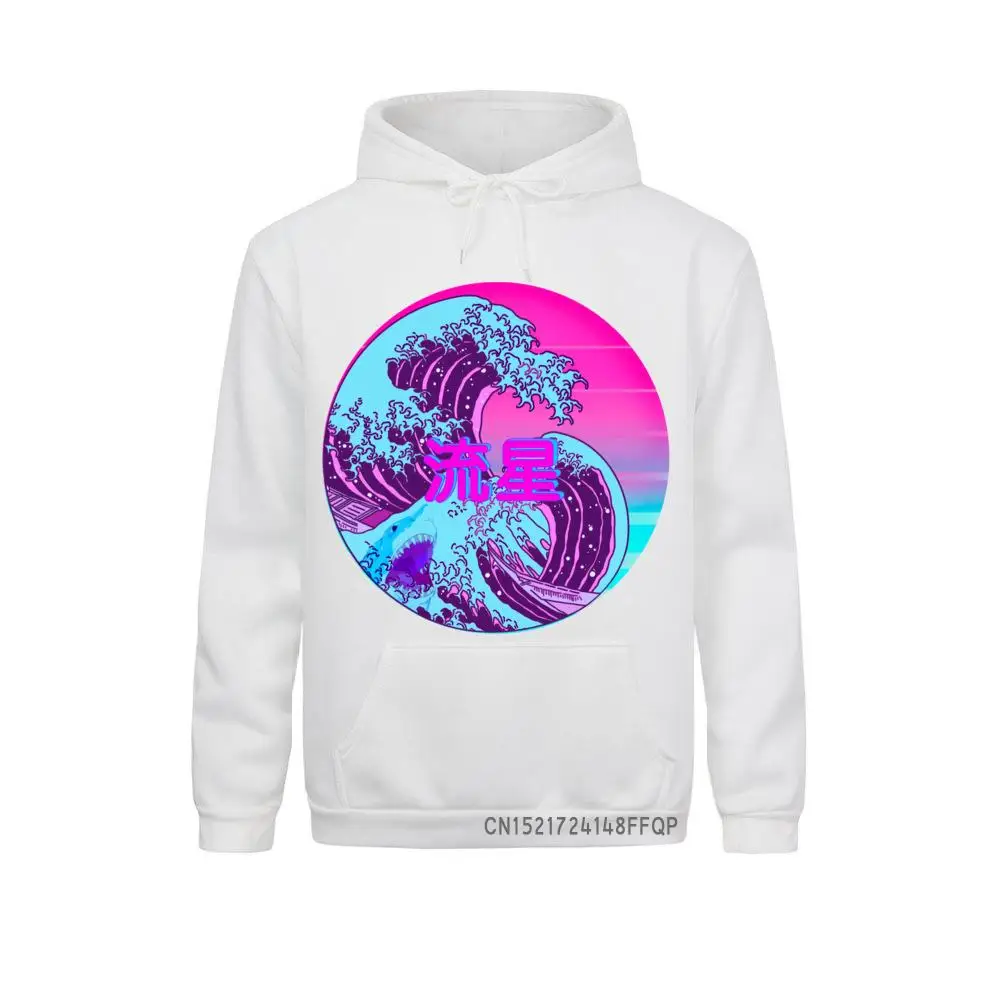 Свитшот мужской в японском стиле уютный пуловер Great Wave худи хип-хоп толстовка с