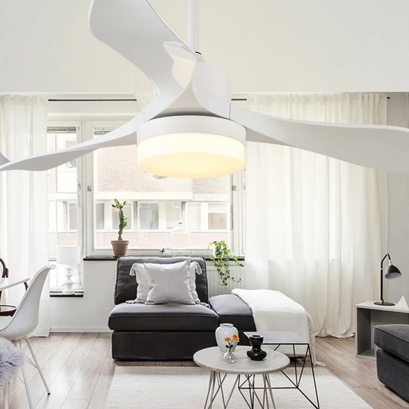 220V современный потолочный вентилятор лампа светодиодный энергосберегающий