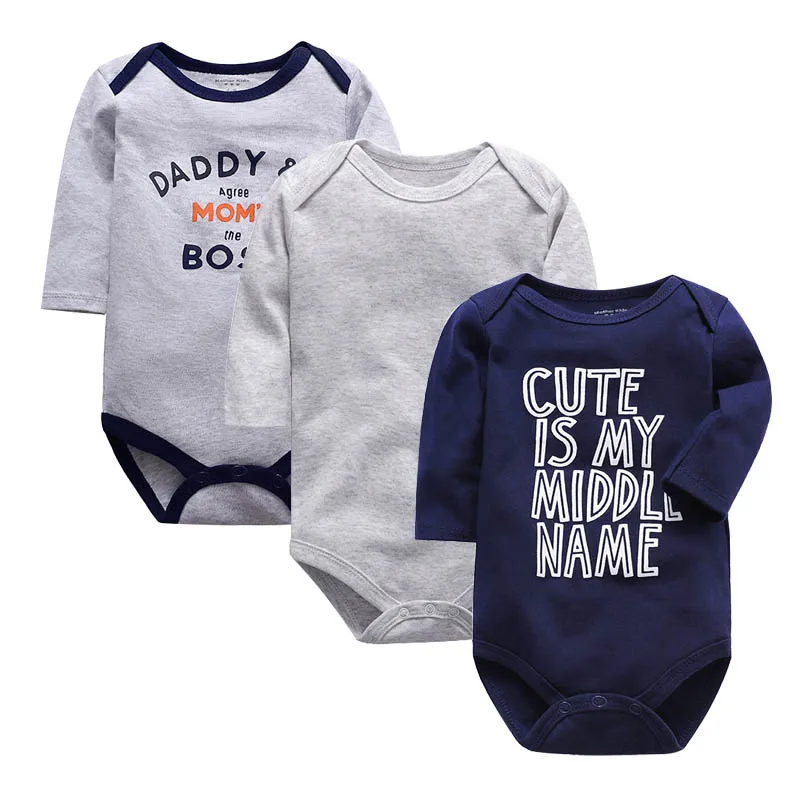 newborn bodysuit baby babies bebes clothes long sleeve cotton printing infant clothing 1pcs 0-24 Months