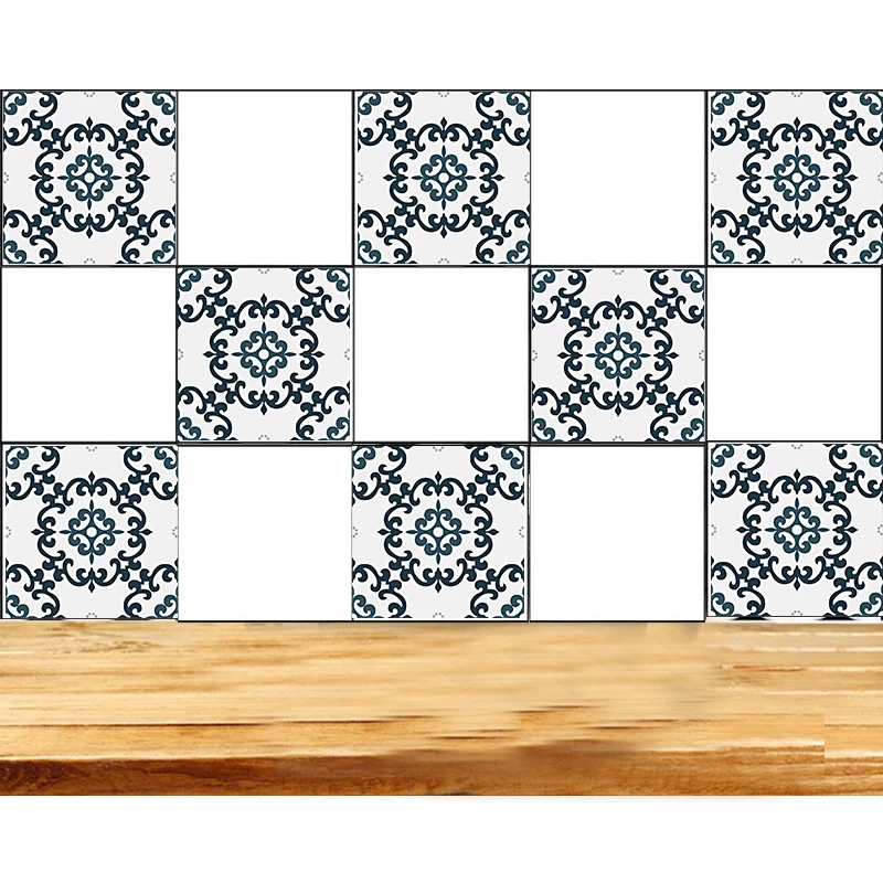 Настенные Стикеры для кухни водонепроницаемые наклейки на плитку ретро-стикеры