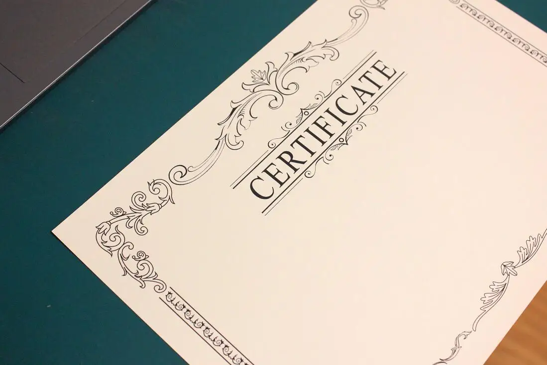 5 листов Размер A4 пустые сертификаты для колледжа участия-купите две упаковки и