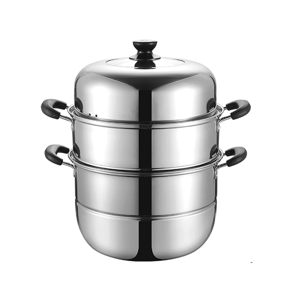 Паровой горшок из нержавеющей стали двойные котлы индукционная плита