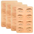 3D силиконовый тренировочный кожи бровей подводка для глаз Татуировка Перманентный макияж лица практика поддельная бровь татуировки кожи мануального татуажа бровей, для начинающих