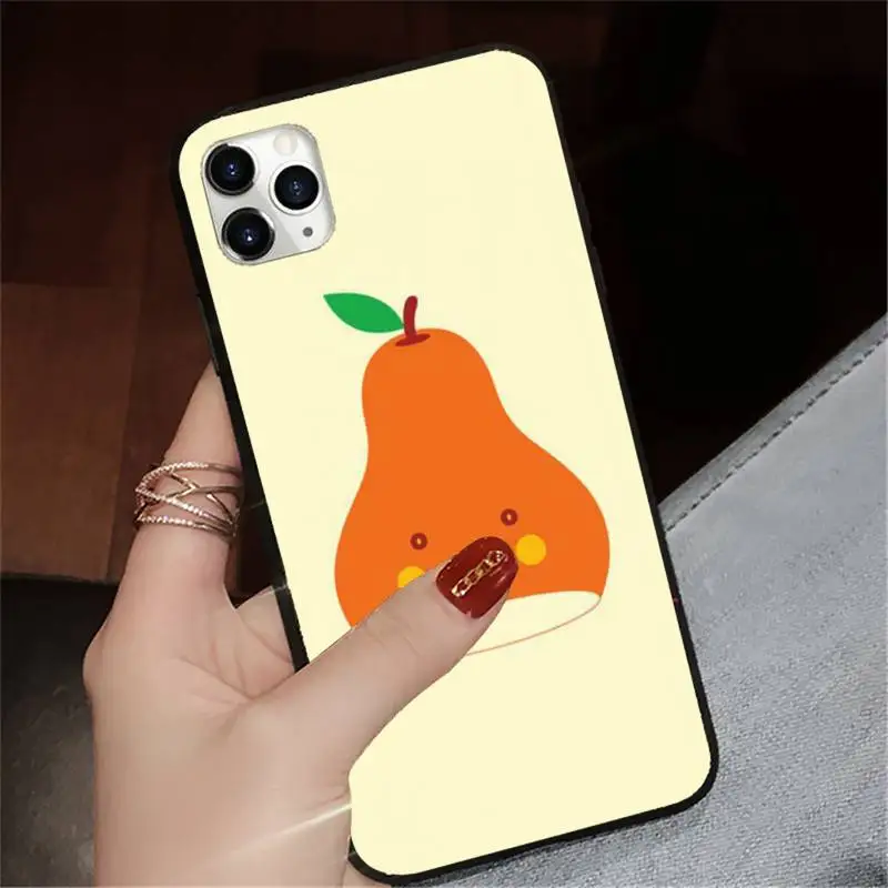 

Slok summer fruit pear shell Phone Case for iPhone 11 12 pro XS MAX 8 7 6 6S Plus X 5S SE 2020 XR