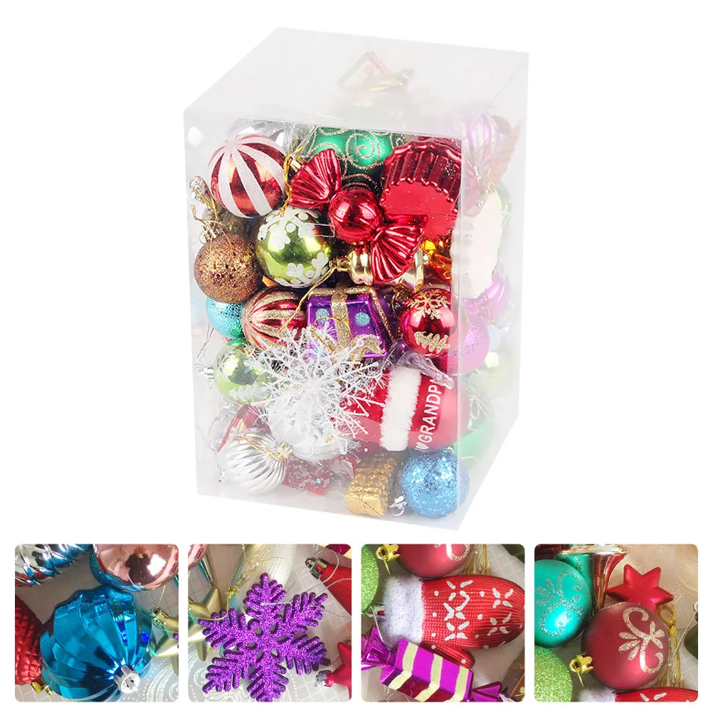 

Рождественские шарики, противоударные рандомные украшения, подвесное украшение, блестящие шарики, набор праздвечерние чных принадлежност...