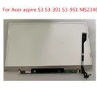 Матрица с ЖК-экраном 13,3 дюйма для ACER aspire S3-391 MS2346 1366X768 HD B133XTF01.1 B133XW03 V3 B133XTF01, дисплей с кабелем