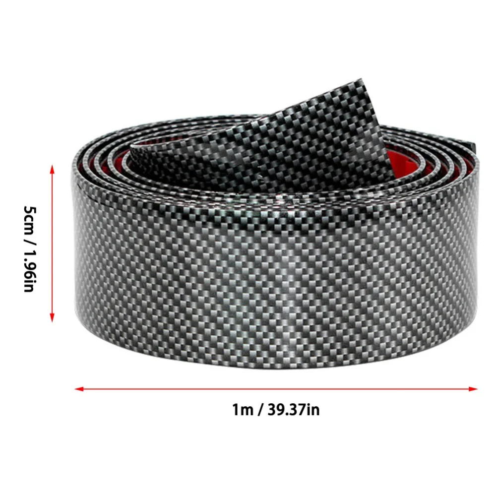 

Car Door Protector Stickers Carbon Fiber Rubber Auto Bumper Door Guard Scratch Protection Strips Window Decoration Strip