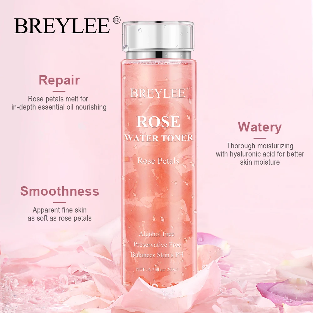 Увлажняющая сыворотка с гиалуроновой кислотой BREYLEE Rose 200 мл для сухой кожи