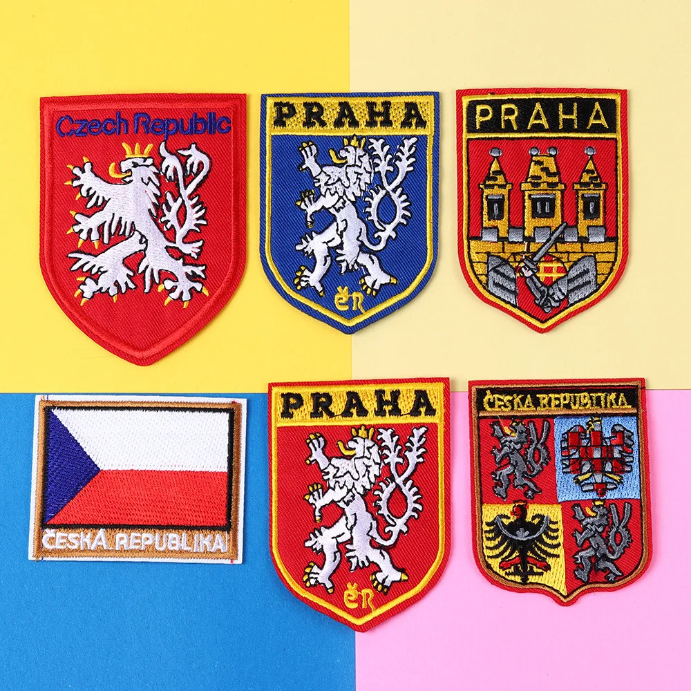 Россия страна ЧЕХИЯ армии американский флаг полосы Прага Лев Вышитые Знак