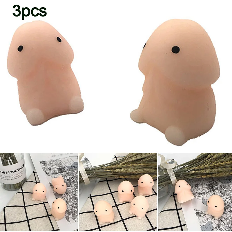 

3Pcs Slow Rising Stress Relief Toys Slow Rebound PU Relax Pressure Toys Interesting Gifts TN99