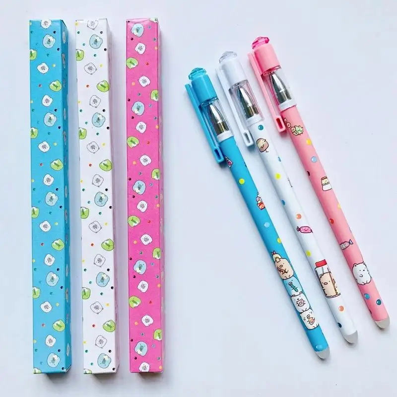 

Romantic Sakura Gel Pen Rollerball Ballpoint Pens School Office Supply Student Stationery Signing Ballpoint Pen Black Ink 0.38mm