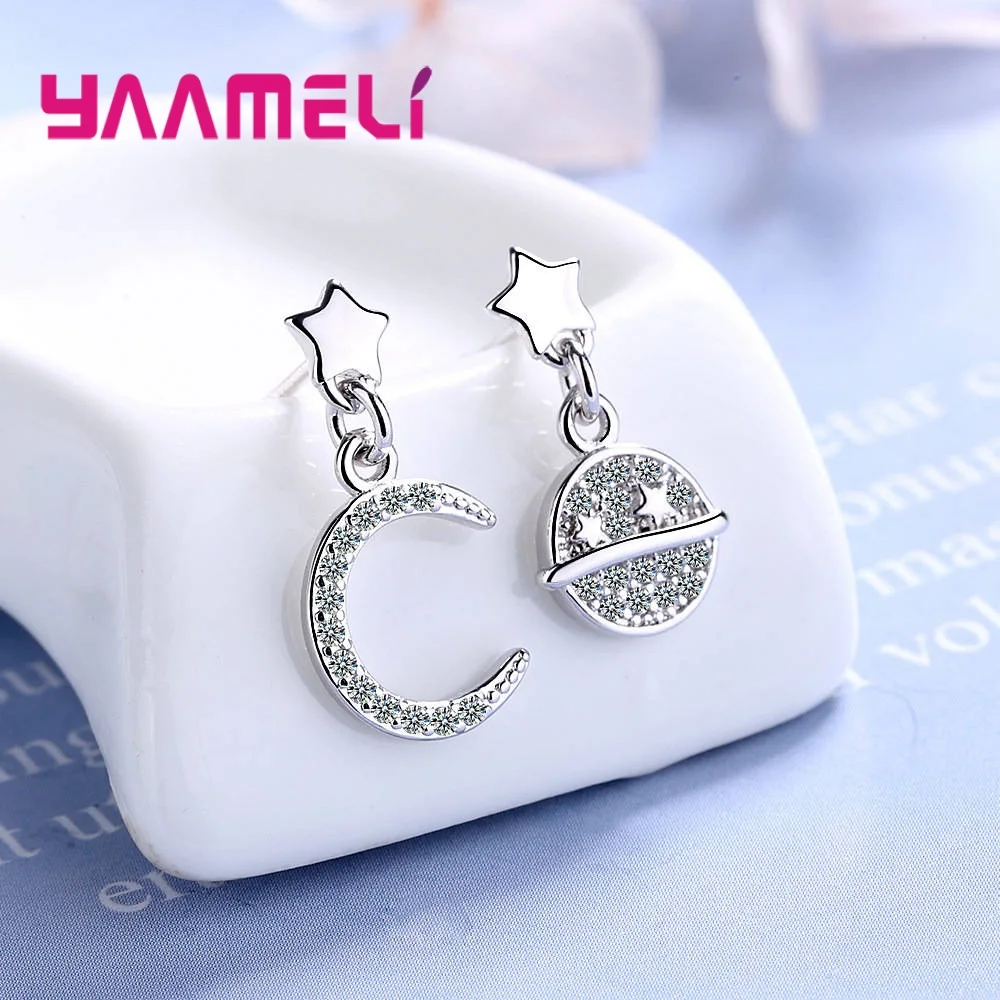 Новая мода высокое качество золото серебро AAA циркон серьги-гвоздики из