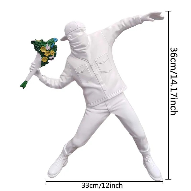 Статуя английской уличной арт банки скульптура фигурка бомбардировщика