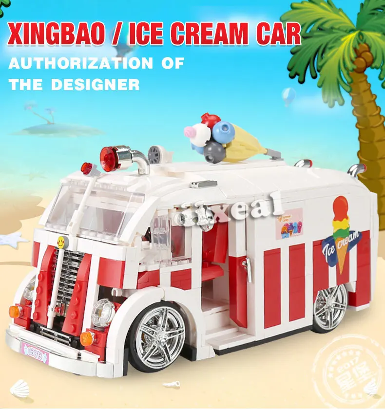 Конструктор мороженое из 1000 блоков подарок на день рождения Xingbao 08004|Блочные