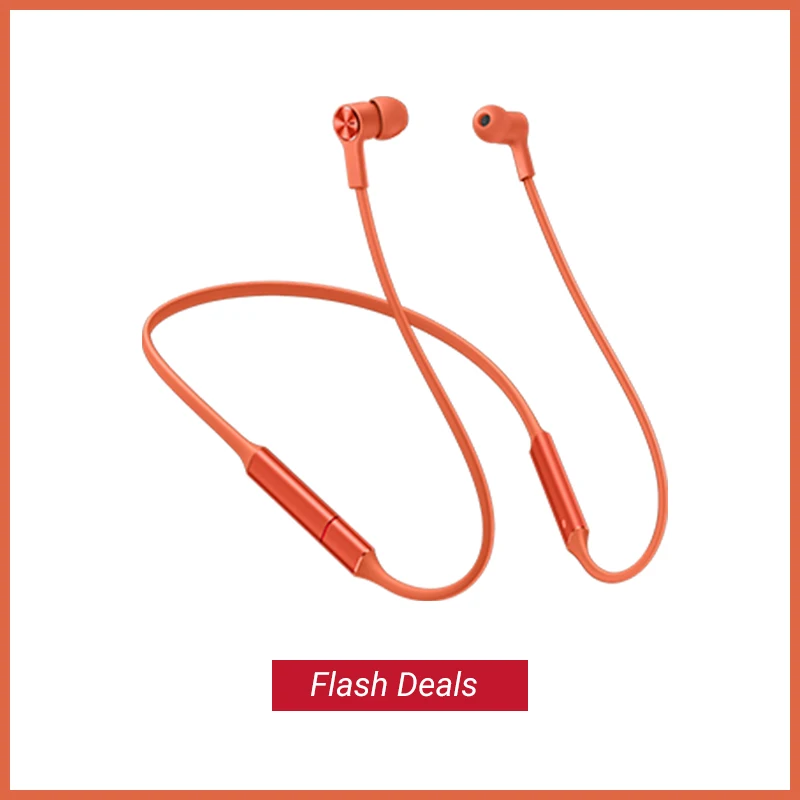 Flash Deals Orange Оригинальные беспроводные наушники huawei FreeLace, Bluetooth, спортивные, водонепроницаемые, в уши, кабель памяти, металлическая полость, силиконовый магнитный переключатель - Цвет: Flash Deals Orange