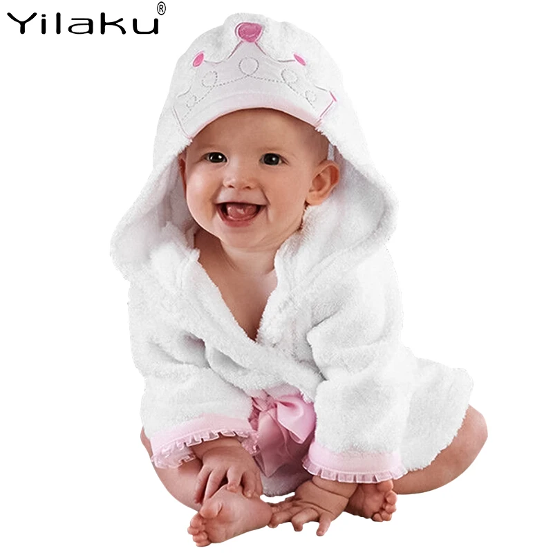 Банный халат Yilaku для мальчиков и девочек детская мультяшная Пижама панда кролик