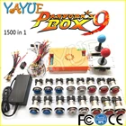 Оригинальная коробка Pandora 9коробка Pandoras комплект 9D копия джойстик SANWA, хромиросветодиодный светодиодная кнопка для самостоятельной сборки аркадной машины домашнего шкафа