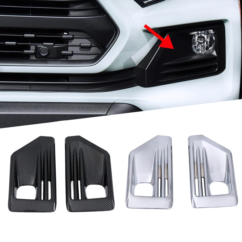 2 шт. для Toyota Rav4 2019 2020 крышка передней противотуманной фары ABS отделка