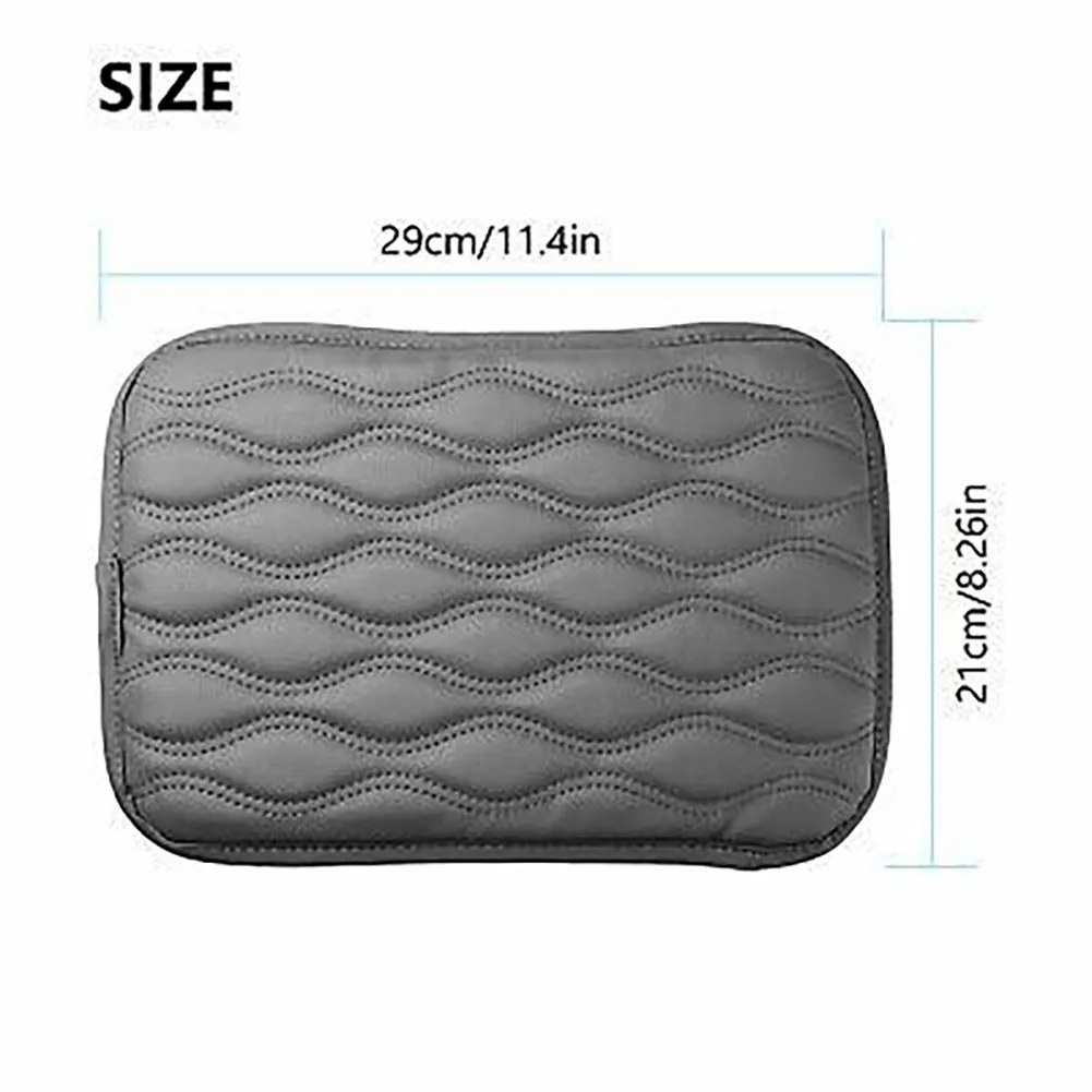 

1 Pcs Center Console Cover 29*21cm Auto Box Pad Cover Pu Leather Cushion Mat