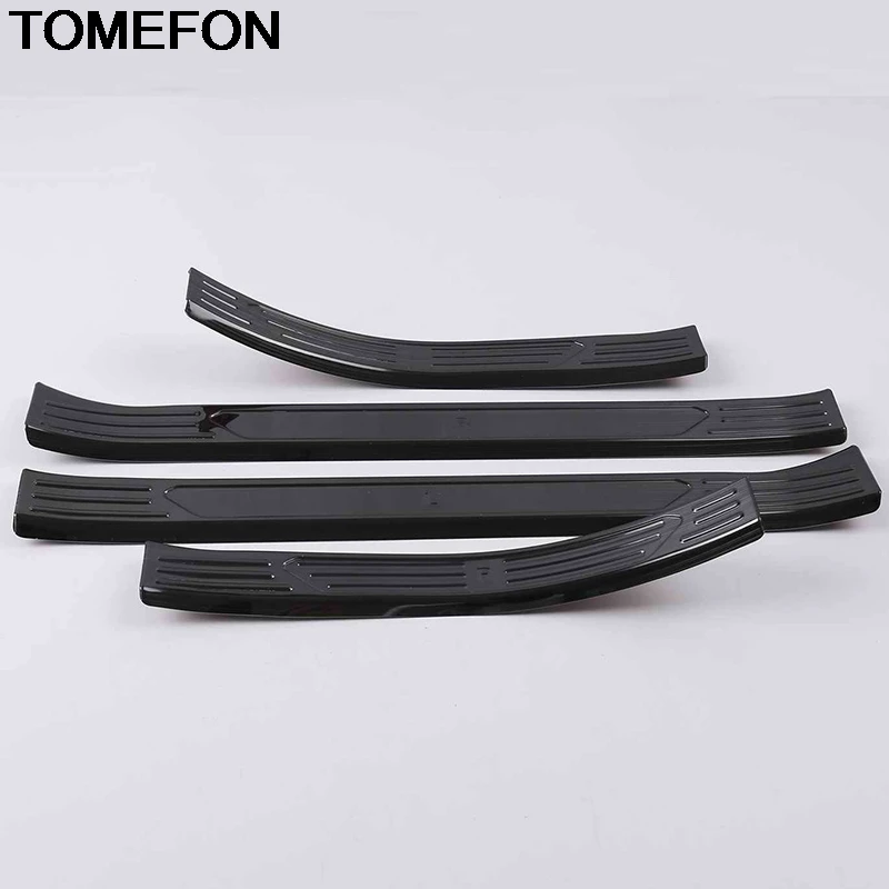 

TOMEFON For BMW X5 G05 2019 2020 Inner Door Sill Scuff Plate Panel Step Protector Cover Trim Interior Accessories StainlessSteel