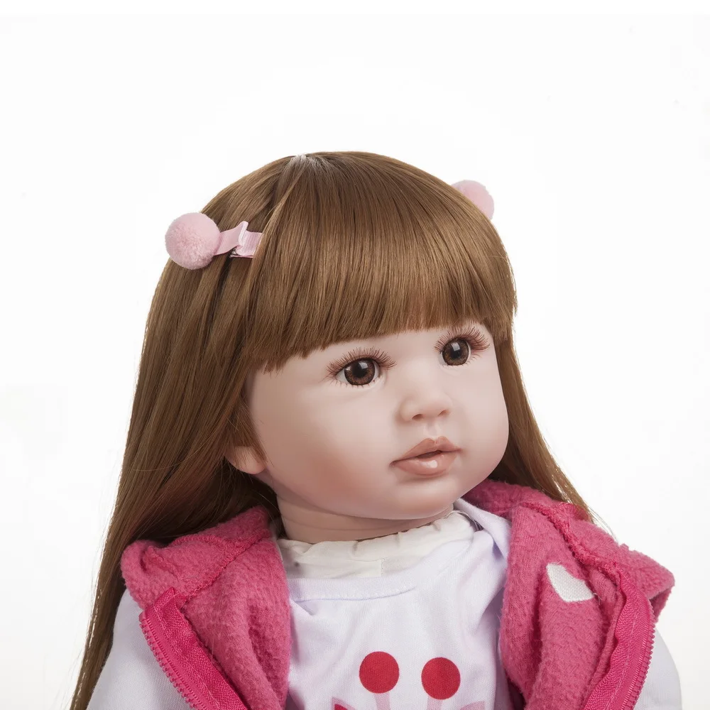 

60CM Reborn 24inch Soft Silicone Vinyl Doll 60cm Soft Silicone Reborn Baby Doll Newborn Lifelike Bebes Reborn Dolls