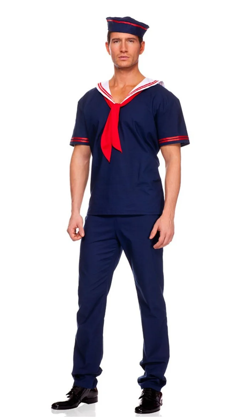 Sexy Suit Cosplay Role Clothes Sailor Costume Men's Navy Uniform Factory Outlet halloween costumes for men adult | Тематическая
