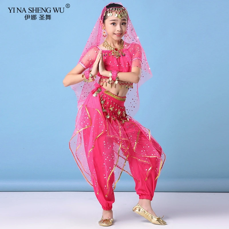 Профессиональный Восточный в стиле Индийский Болливуд живота Танцы костюм для