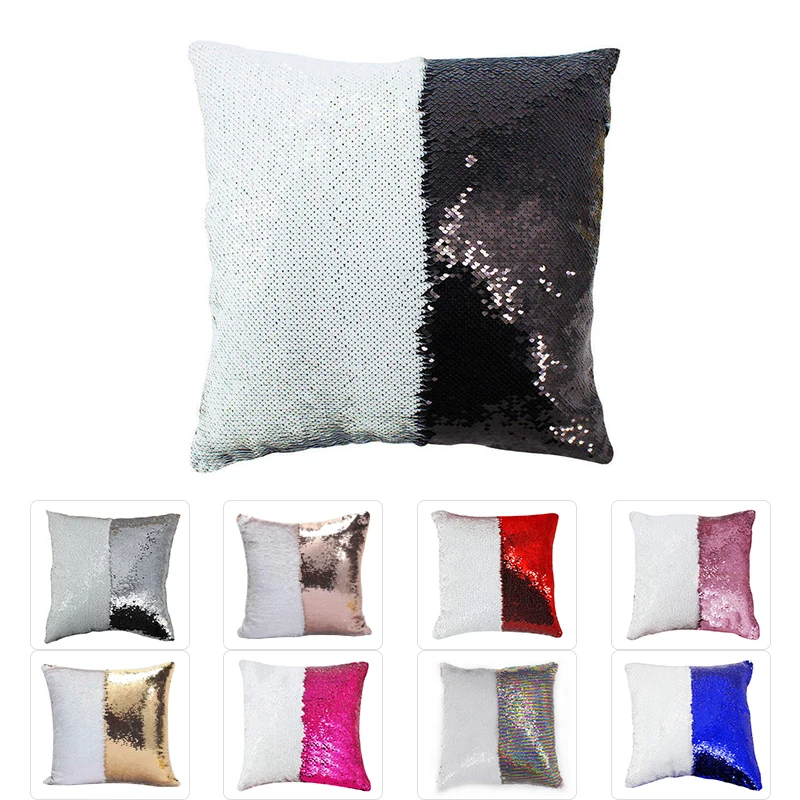 Чехол для подушки с блестками 40 х40 см|Наволочки| |