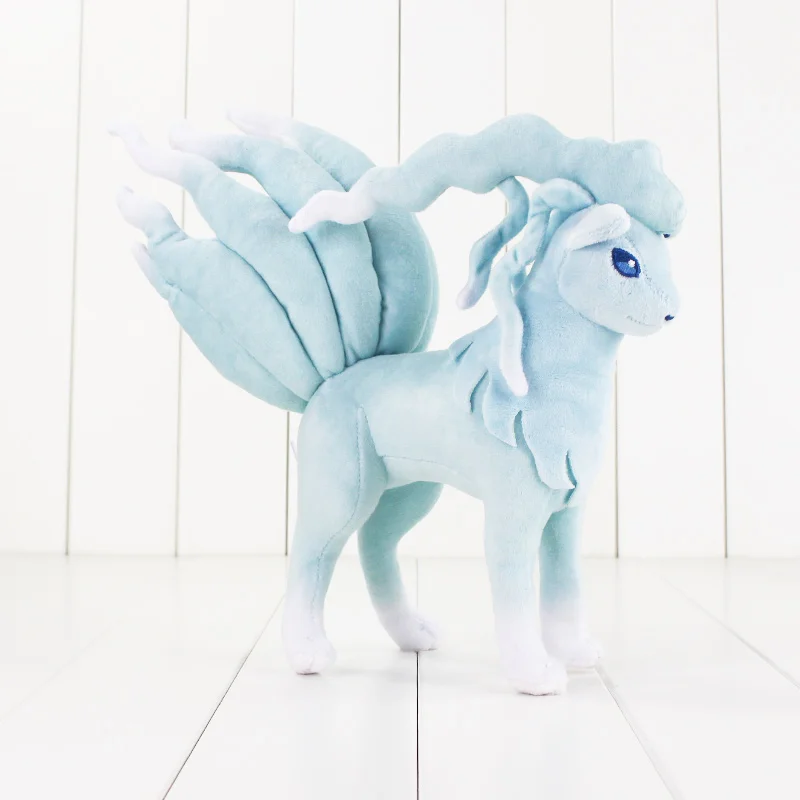25cm Ninetales Аниме плюшевая игрушка для питомца Mew Meowth Ninetales Marowak Sandshrew Dartrix Flygon Magnemite xiaoth 'd мягкие куклы животных подарок для детей - Цвет: 25cm Ninetales
