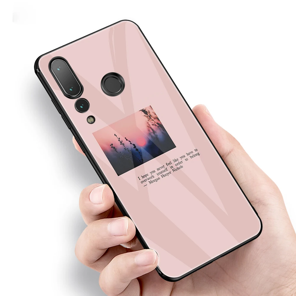 

Pink Aesthetics songs lyrics Aesthetic For Huawei Nova 2i 2s 3 3E 3i 4 4E 5i Pro 5T 5Z 5 7 8 SE 7i 8 Pro Tempered Glass Case