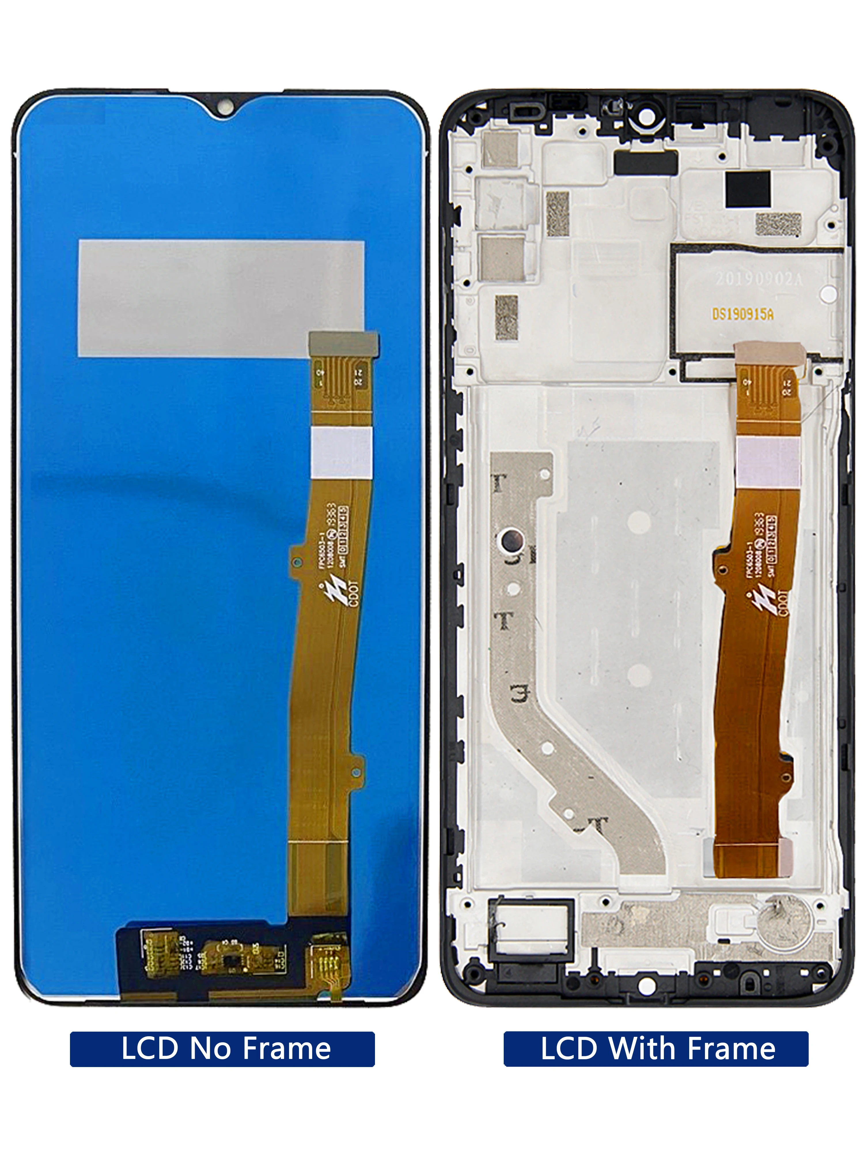 Pantalla LCD de 6,52 pulgadas para tel&eacute;fono m&oacute;vil, montaje de digitalizador con pantalla t&aacute;ctil, reemplazo para modelo de 2019 pulgadas, para modelo de tel&eacute;fono m&oacute;vil, modelo de modelo 5048y OT5048Y 5048U OT5048-3