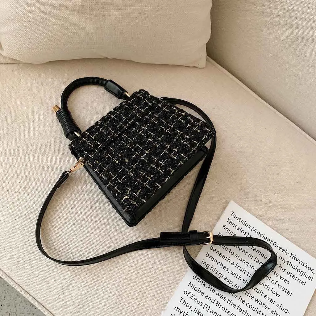 Женские сумки через плечо дикая мода шерстяная маленькая сумка для мобильного