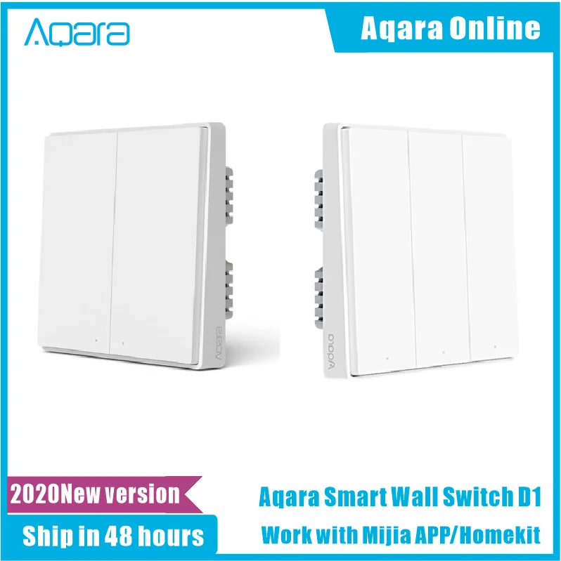 Умный настенный выключатель Aqara D1 Zigbee светильник ключатель с дистанционным